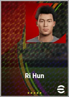 Ri Hun eFootball 2026 player card, 61 OVR AMF