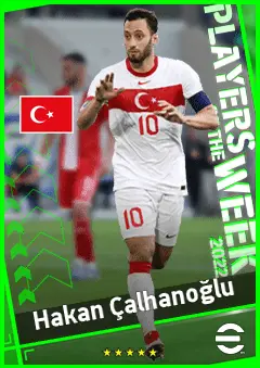 Hakan Çalhanoğlu eFootball 2026 player card, 92 OVR AMF