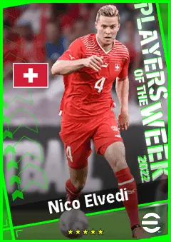 Nico Elvedi eFootball 2026 player card, 89 OVR CB