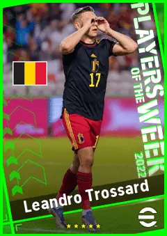 Leandro Trossard eFootball 2026 player card, 88 OVR SS