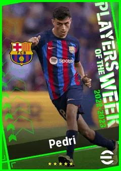 Pedri eFootball 2026 player card, 94 OVR CMF