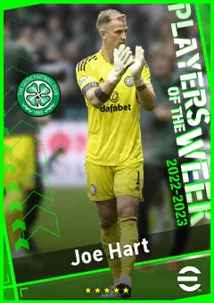 Joe Hart eFootball 2026 player card, 89 OVR GK