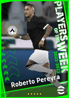 Roberto Pereyra eFootball 2026 player card, 90 OVR RMF