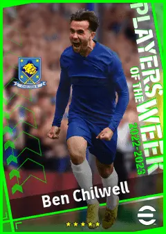 Ben Chilwell eFootball 2026 player card, 93 OVR LB