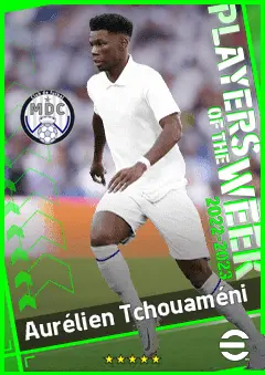 Aurélien Tchouaméni eFootball 2026 player card, 94 OVR DMF