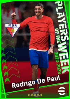 Rodrigo De Paul eFootball 2026 player card, 94 OVR CMF