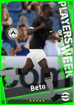 Beto eFootball 2026 player card, 92 OVR CF