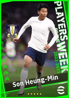 Son Heung-Min eFootball 2026 player card, 95 OVR LWF