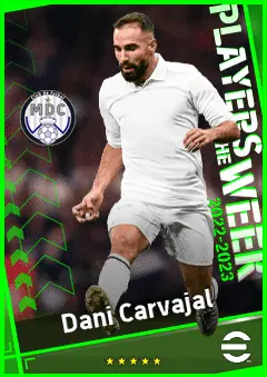 Dani Carvajal eFootball 2026 player card, 93 OVR RB