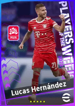 Lucas Hernández eFootball 2026 player card, 94 OVR CB