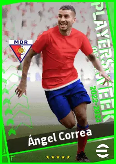Ángel Correa eFootball 2026 player card, 94 OVR RMF