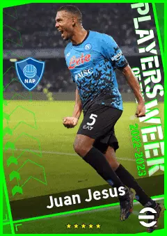 Juan Jesus eFootball 2026 player card, 89 OVR CB