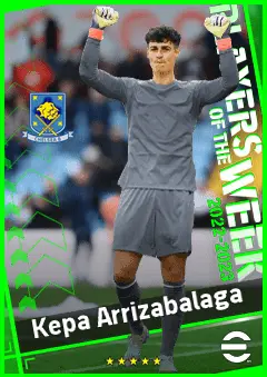 Kepa Arrizabalaga eFootball 2026 player card, 90 OVR GK