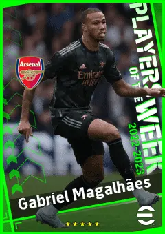 Gabriel Magalhães eFootball 2026 player card, 93 OVR CB