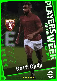 Koffi Djidji eFootball 2026 player card, 89 OVR CB