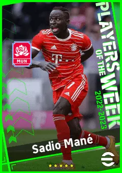 Sadio Mané eFootball 2026 player card, 95 OVR LMF