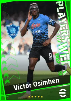 Victor Osimhen eFootball 2026 player card, 94 OVR CF