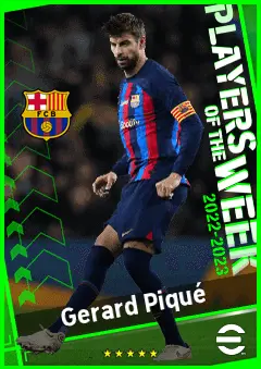 Gerard Piqué eFootball 2026 player card, 94 OVR CB