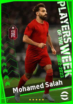 Mohamed Salah eFootball 2026 player card, 97 OVR CF
