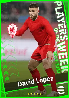 David López eFootball 2026 player card, 88 OVR CB