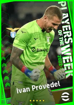 Ivan Provedel eFootball 2026 player card, 89 OVR GK