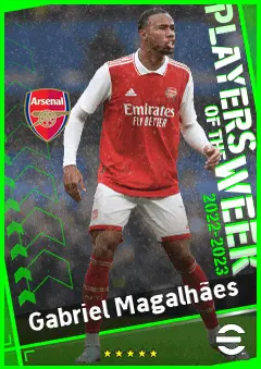 Gabriel Magalhães eFootball 2026 player card, 93 OVR CB