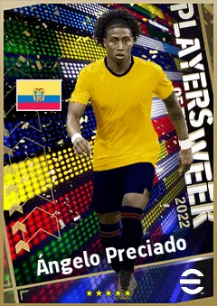 Ángelo Preciado eFootball 2026 player card, 88 OVR RB