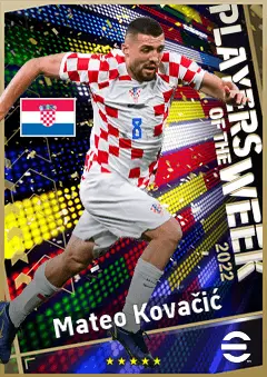 Mateo Kovačić eFootball 2026 player card, 93 OVR CMF