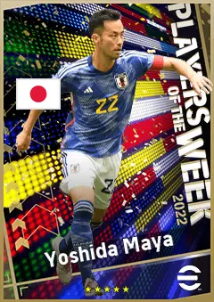 Yoshida Maya eFootball 2026 player card, 92 OVR CB