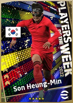 Son Heung-Min eFootball 2026 player card, 95 OVR LWF