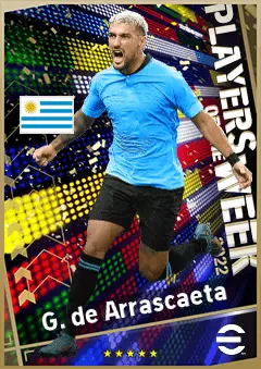 G. de Arrascaeta eFootball 2026 player card, 93 OVR LMF