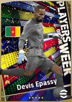 Devis Epassy eFootball 2026 player card, 89 OVR GK