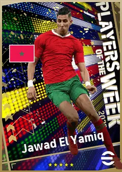 Jawad El Yamiq eFootball 2026 player card, 88 OVR CB
