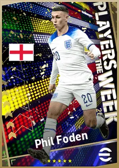 Phil Foden eFootball 2026 player card, 95 OVR LWF