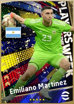 Emiliano Martínez eFootball 2026 player card, 93 OVR GK