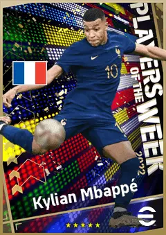 Kylian Mbappé eFootball 2026 player card, 97 OVR LWF