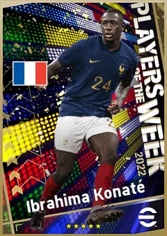 Ibrahima Konaté eFootball 2026 player card, 93 OVR CB