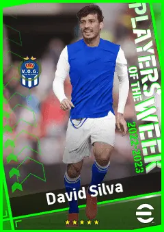 David Silva eFootball 2026 player card, 93 OVR AMF
