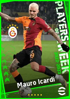 Mauro Icardi eFootball 2026 player card, 92 OVR CF