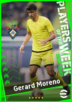 Gerard Moreno eFootball 2026 player card, 96 OVR CF