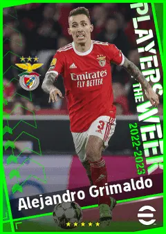 Alejandro Grimaldo eFootball 2026 player card, 92 OVR LB