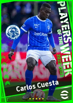Carlos Cuesta eFootball 2026 player card, 90 OVR CB