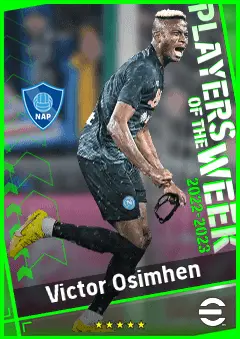 Victor Osimhen eFootball 2026 player card, 94 OVR CF