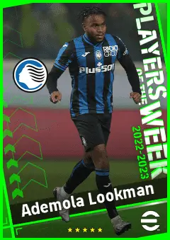 Ademola Lookman eFootball 2026 player card, 90 OVR RWF