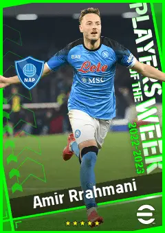 Amir Rrahmani eFootball 2026 player card, 91 OVR CB