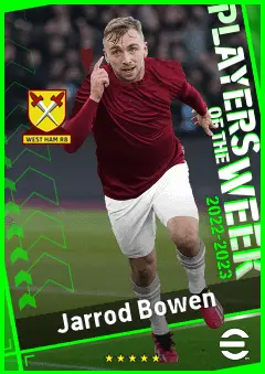 Jarrod Bowen eFootball 2026 player card, 93 OVR SS