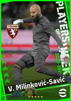 V. Milinković-Savić eFootball 2026 player card, 90 OVR GK