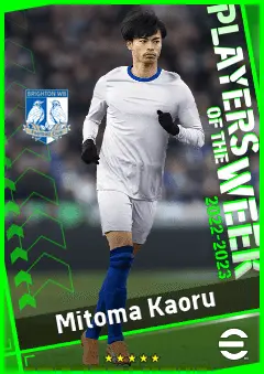 Mitoma Kaoru eFootball 2026 player card, 91 OVR LMF