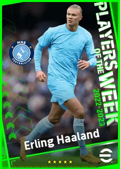 Erling Haaland eFootball 2026 player card, 96 OVR CF