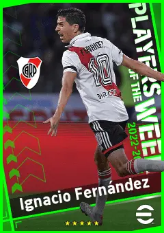 Ignacio Fernández eFootball 2026 player card, 90 OVR AMF